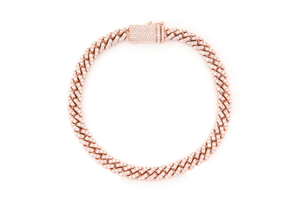 Hip Hop corte redondo Moissanite cubano enlace diamante pulsera plata esterlina oro sólido plateado con GRA certificado precio al por mayor - Product Image 3