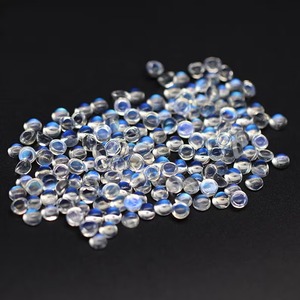 Mehrajudin <b>Gems</b> Rainbow Moonstone Cabochon June Birthstone Loose 3mm Brilliant Cut Natural Blue Flash <b>Stone</b> for Jewelry Making - Product Image 3