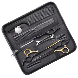 IMANS ENTERPRISES, juego de tijeras de adelgazamiento de cabello de peluquero impresas con láser de acero inoxidable duradero de alta calidad, salón de peluquería en casa - Product Image 1