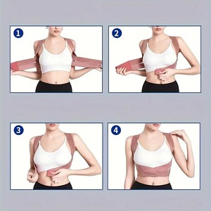 Correcteur de posture dorsale Redresseur entièrement réglable Soutien de la colonne vertébrale supérieure Correcteur de posture orthèse dorsale - Product Image 4