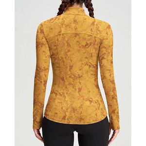 Haut de yoga léger avec fermeture éclair intégrale pour femmes, vêtements de sport extensibles, entraînement athlétique, confort doux, mélange de nylon et de spandex - Product Image 5