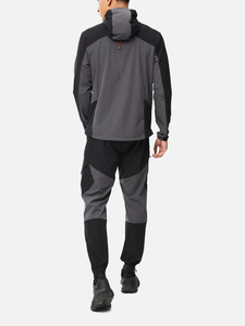 Chaqueta Deportiva Impermeable de Invierno con Capucha, Informal, de Poliéster/Algodón Arrugado, Cortavientos, con Forro de Malla, Cordón Ajustable, para Hombre - Product Image 3