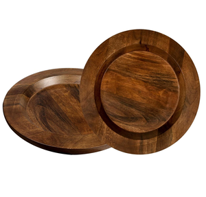 Assiette de Chargeur en Bois Nouveau Design Articles Décoratifs Personnalisé Top Vente Assiette en Bois Vaisselle de l'Inde - Product Image 1