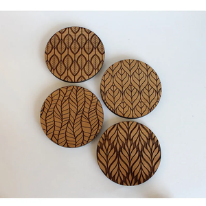 Premium custom Enamel Wooden Coasters Designed for Durability and Style <b>Protect</b> Your Surfaces smooth Touch of Elegance to Decor - Product Image 4