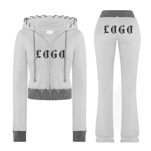 Casual Wear Training Tracksuit Sports Sweat Suit for <b>Women</b> Zip up Two Pieces Sets Hoodies <b>Women</b> Track Suit - Product Image 6