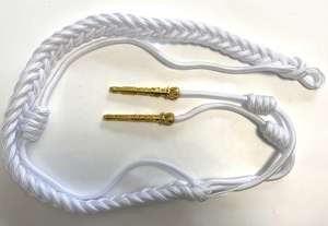 Aiguillette tactique de luxe sur mesure avec épingle de sûreté, en fil de bullion, couleurs personnalisées et service OEM - Product Image 3