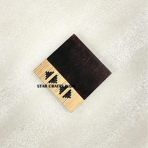 Posavasos de madera de alta calidad superventas 2024 con diseño de mimbre, posavasos negro directo de fábrica al por mayor, posavasos de ratán - Product Image 6