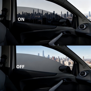Película Inteligente Universal para Ventanas de Automóviles de 12 V, PDLC, conmutable, con Inversor, Control Remoto, Kit de Película Eléctrica para Vidrio para Uso Automotriz - Product Image 3