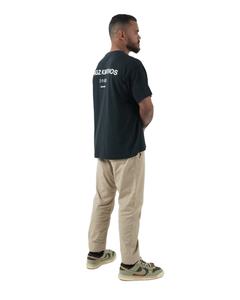 เสื้อยืดทรงหลวมสไตล์คนเมืองสำหรับผู้ชายดีไซน์แบบพองเสื้อยืดเปิดไหล่ทรงหลวมใส่ได้ทั้งชายและหญิงเทรนด์ผลิตในปากีสถาน - Product Image 4