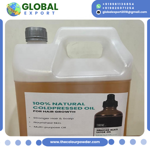 Huile de ricin noire pure, naturelle, biologique et nourrissante, de couleur jaune, à structure épaisse, pressée à froid, emballage export, pour les cils - Product Image 2