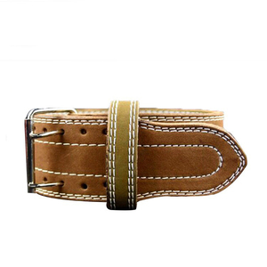 เข็มขัดออกกำลังกายหนังวัวยกน้ำหนักเข็มขัดเรียกเหงื่อพร้อมหัวเข็มขัดสำหรับยกน้ำหนัก - Product Image 5