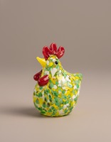 Figurine de poule en verre artisanale écologique, style Art Déco, pour décoration de table, cadeau d'anniversaire, maison, bureau, cristal