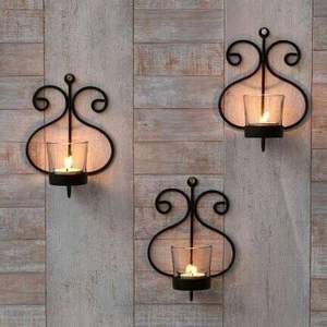 Antique Finish Iron <b>Wall</b> <b>Candle</b> <b>Sconce</b> With New Design Suitable <b>For</b> Traditional Decor And Festival Lighting Purpose - Product Image 5