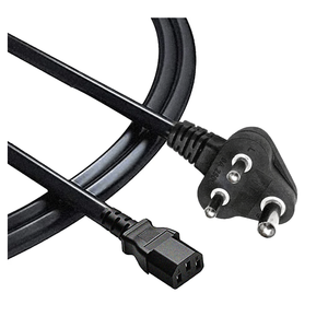 Bền isi được phê duyệt 2 Dây cáp điện 2.5 <span class=keywords><strong>Meter</strong></span> với C13 nối màu đen trắng cao cấp dây điện cung cấp - Product Image 6