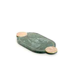 Double Color Marble Metal Handle Food Breakfast Serving <b>Tray</b> Wholesale <b>Decorative</b> Rustic Food Carrying Homeware Flatware <b>Tray</b> - Product Image 2