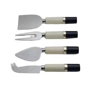 Ensemble unique de serveurs à fromage en acier inoxydable, couteaux à fromage avec manche en acier inoxydable, lavable au lave-vaisselle, écologique, vaisselle décorative - Product Image 5