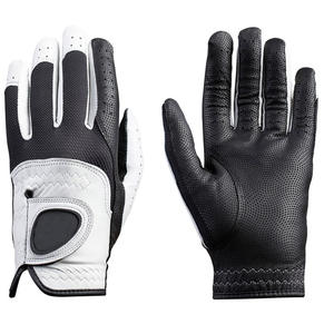 Gants de golf légers en cuir véritable pour toutes les saisons poignées avec poignet réglable ajustement personnalisé OEM usine exportation - Product Image 1