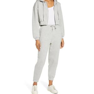 2025 Logo personnalisé femmes épais doux hiver Streetwear à capuche sur la taille court haut court avec Logo avant - Product Image 6