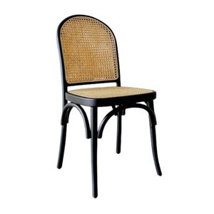 Silla de Comedor de Madera Maciza de Teca y Ratán, Diseño Moderno y Minimalista, para Comedores, Hoteles y Restaurantes - Product Image 4
