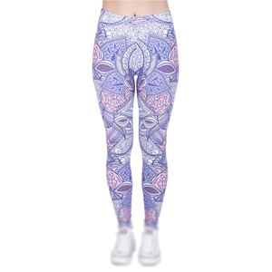 Diseño personalizado precio al por mayor material sostenible mujeres sublimación Leggings transpirable secado rápido mujeres sublimación Leggings - Product Image 5