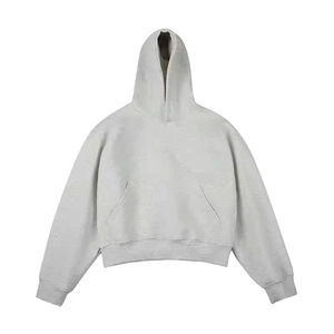 Sweat-shirt en molleton de coton épais de haute qualité, coupe ample et épaules tombantes, personnalisable avec votre logo brodé, écologique - Product Image 2