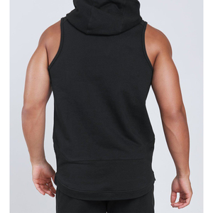Gym Street Pull à capuche sans manches Veste à capuche pour homme Vêtements décontractés Sweats à capuche avec logo et design personnalisés - Product Image 2