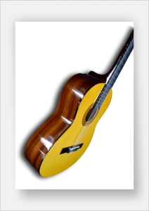 Guitare à cordes en nylon traditionnelle taille standard, corps en tilleul, finition mate, pour étudiants, utilisation en concert, SOLOBEAT SB-G-02 - Product Image 3