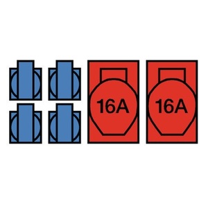 Caja de Distribución de Plástico para Montaje en Pared JGER DIREKT, Conexión por Tornillo M32, 2x CEE 16A, 4x 230V, Equipo de Alta Calidad - Product Image 4