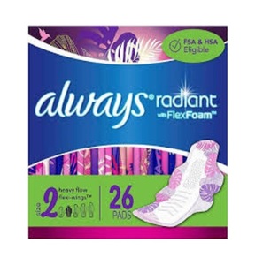 Almohadillas femeninas siempre radiantes para mujeres con Flexfoam, protección absorbente suave y cómoda, paquete a granel a la venta, barato - Product Image 6