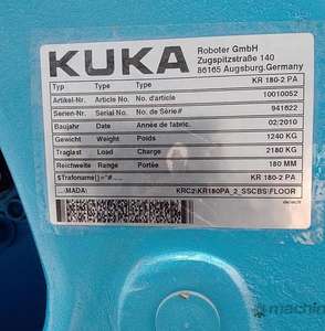 Robot de Paletización Kuka KR 180-2PA de 4 Ejes con Carga Útil de 180 kg y Alcance de 3200 mm con Componentes Principales PLC, Caja de Cambios y Motor - Product Image 3