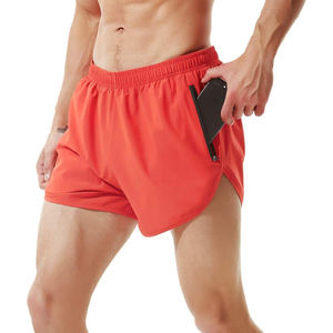 Shorts de course pour hommes de qualité supérieure Shorts d'entraînement athlétique de gymnastique pour hommes Shorts de course de 5 pouces avec poche à fermeture éclair - Product Image 1