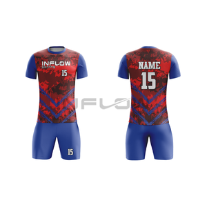 Camiseta de fútbol transpirable, camiseta de equipo, camiseta de fútbol 100%, tela de poliéster, camiseta de fútbol, productos de secado rápido para Club, logotipo personalizado - Product Image 3