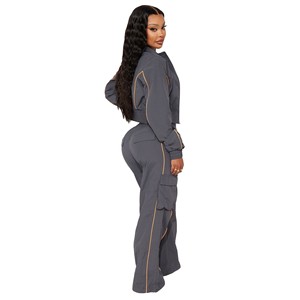 Survêtement coupe-vent à capuche imprimé pour femme, 100 % polyester, coupe ajustée, uni, séchage rapide, respirant, fermeture éclair, sport, best-seller - Product Image 4