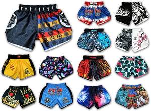 กางเกงมวยไทย,กางเกงมวยเปล่าไนลอนโลโก้เองกางเกง Mma - Product Image 6