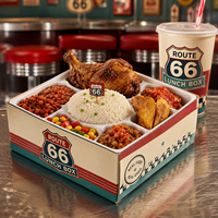 Boîtes à lunch bento personnalisées avec logo AT PACK |   Barquettes alimentaires jetables pour la préparation des repas, la restauration et les restaurants