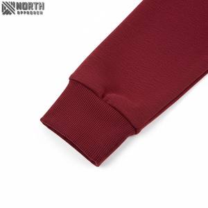 Venta al por mayor de vestido largo con capucha para las mujeres de encargo de las señoras de manga larga con cuello en V Vestidos con capucha 450 GSM Sudadera con capucha - Product Image 3