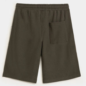 Haute qualité hommes décontracté été Shorts confortable taille élastique Bermudas respirant toile tricoté en gros vêtements de rue - Product Image 5
