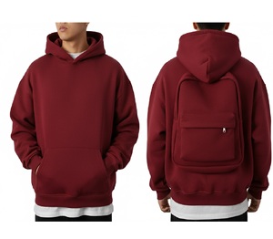 Sudadera con Capucha de Estilo Urbano para Hombre, Corte Regular, para Invierno, Lisa, Teñida, de Poliéster/Algodón, Felpa, ONSTYLE SPORTS, Personalizable - Product Image 3