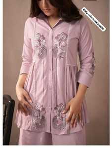 Ensemble de cordons en coton avec broderie complète au crochet, très confortable, fabricant en gros en Inde, ensembles de cordons pour femmes en Inde - Product Image 3