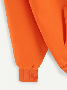 Women's Drawstring Cropped Hoodies Winter Warm Fleece Pullover Vintage <b>Crop</b> <b>Top</b> Hoodies for Girls by Standard International - Product Image 3