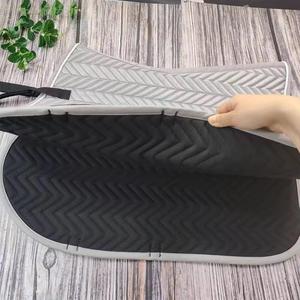 Haute qualité meilleure conception déplacer couleur coton tissu matelassé coussinets de selle brodés tapis de selle de cheval - Product Image 2