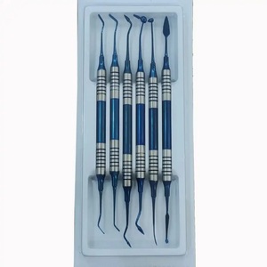 Alta calidad logotipo personalizado limpieza escalador dientes completo profesional dental 6 herramientas kit por Fs Ortho instrumentos quirúrgicos - Product Image 2