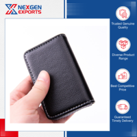 Vente Flash : Porte-cartes de visite et de crédit en cuir PU de qualité supérieure, élégant et tendance, personnalisable avec logo sur mesure
