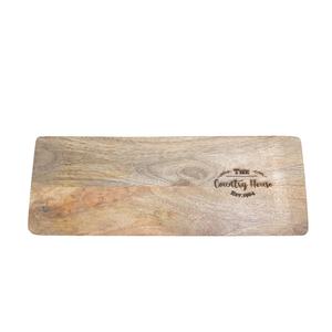 Planche à découper moderne de luxe en bois de manguier avec poignée Ustensiles de cuisine personnalisés pour la coupe de couleur marron naturel - Product Image 5