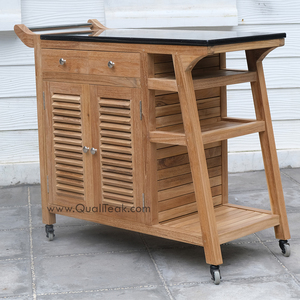 Santorini Teak Buitenkeukentafel Stijlvol En Duurzaam Voor Uw Buitenruimte - Product Image 1