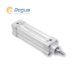 Cylindre pneumatique à double action série PNC 63 en alliage d'aluminium pour applications industrielles, de construction, agricoles et de restauration - Product Image 1