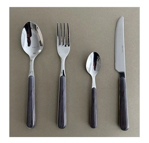 Juego de cubiertos de metal de acero inoxidable de estilo real de diseño único hecho a mano, juego de cubiertos de diseñador exportador al por mayor, uso doméstico en India - Product Image 4