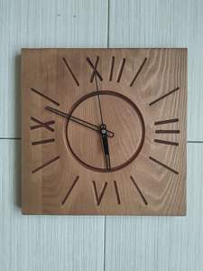 นาฬิกาแขวนผนังไม้แบบกำหนดเองสำหรับตกแต่งบ้านหรูหราดีไซน์ทันสมัยทำจากไม้โรสวู้ดธรรมชาติใช้พลังงาน USB สำหรับงานแต่งงาน - Product Image 4