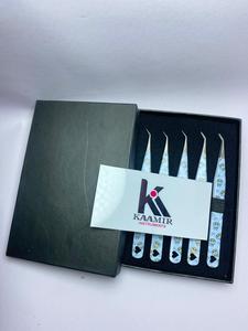 Prix d'usine personnalisé ensemble de pinces à cils en acier inoxydable avec revêtement nouveau design propre nom de marque - Product Image 3