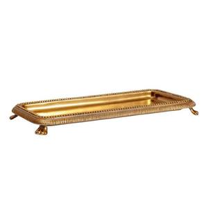 Bandeja para servir comida antideslizante dorada de lujo de diseñador de Metal, decoración del hogar, superventas, calidad superior - Product Image 6